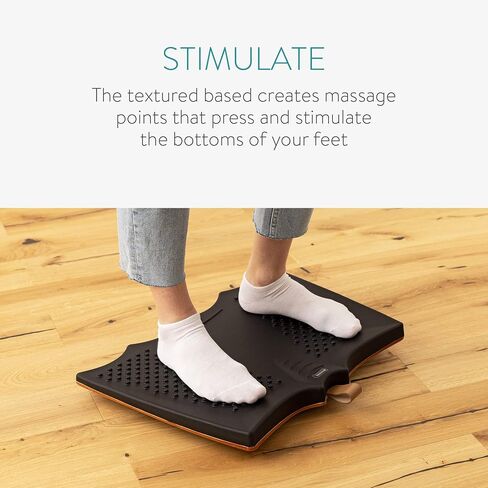 Navaris Standing Balance Board - Wooden Wobble Board for Office Desk - Wood Balancing Board Rocker Plank for Leg Muscle Workout Planking Fitness in Saudi Arabia