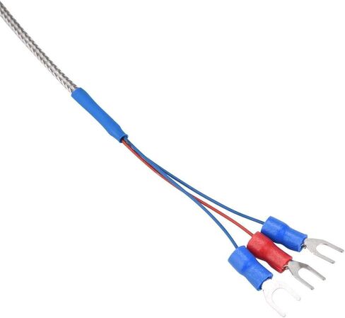 PT100 Temperature Sensor Probe 50mm Probe M8 Thread PT100 Platinum Resistor Thermocouple Temperature Sensor Wire 0-400℃ 1M/2M//4M/5M () in Saudi Arabia