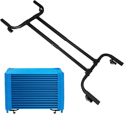 حاملة أسرة الأطفال من مونتيكس، مناسبة عالميًا، حاملة أسرة الأطفال للنوم، محمولة، تحمل ما يصل إلى 24 سريرًا للرعاية النهارية، حاملة أسرة الأطفال مع 4 عجلات صناعية قوية in Kuwait