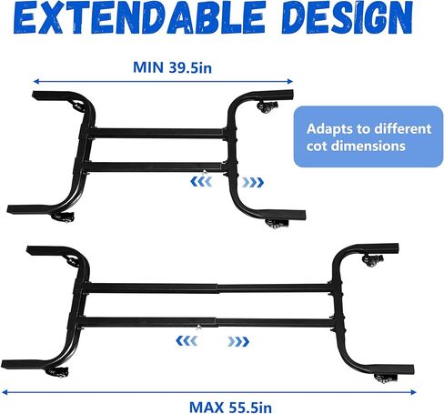 حاملة أسرة الأطفال من مونتيكس، مناسبة عالميًا، حاملة أسرة الأطفال للنوم، محمولة، تحمل ما يصل إلى 24 سريرًا للرعاية النهارية، حاملة أسرة الأطفال مع 4 عجلات صناعية قوية in Kuwait