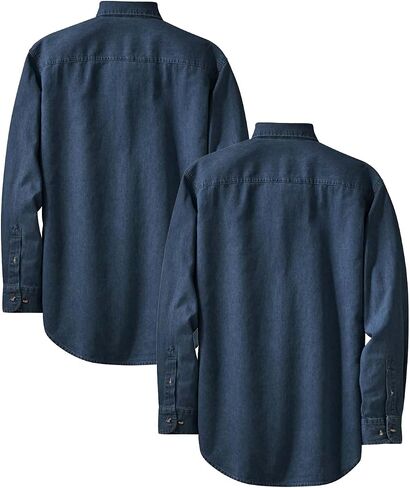 Joe's USA قمصان دينم طويلة الأكمام بحجم 6.5 أونصة بأحجام XS-6XL in Kuwait