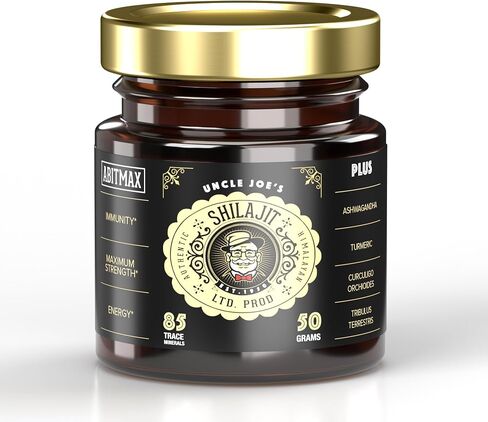 Shilajit Pure Himalayan Organic, 46g Jar Natural Shilajit Resin for Men & Women, 85+ Trace Minerals & Fulvic Acid, Pure Himalayan Extract, Natural Energy and Vitality Enhancer in Saudi Arabia