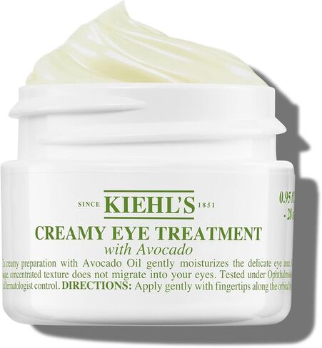 Kiehl's Avocado Eye Treatment, Nourishing and Hydrating Eye Cream, Avocado Oil and Caffeine to Energize and Invigorate Skin, Tired Eyes, 99% Naturally Derived Formula in Saudi Arabia