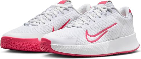 حذاء التنس NikeCourt Vapor Lite 2 للسيدات (DV2019-108، أبيض/Hot Punch/Crimson Tint/Aster Pink) مقاس 10.5 in Saudi Arabia