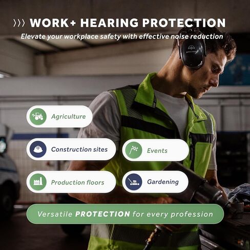 Schallwerk ® Work+ Hearing Protection Ear Muff - ear protection for noise reduction - shooting range ear protection in Saudi Arabia
