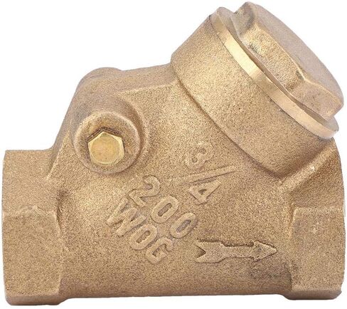 NPT 3/4in Thread Y Type NPT 3/4" Check Valve Brass One Way Check Valve 1.6Mpa for Water Gas in Saudi Arabia