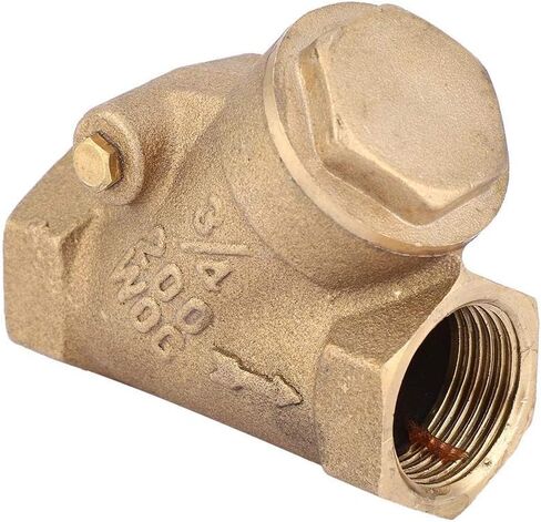 NPT 3/4in Thread Y Type NPT 3/4" Check Valve Brass One Way Check Valve 1.6Mpa for Water Gas in Saudi Arabia