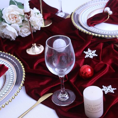 Velvet Table Runner ,Soft Luxurious Fall Table Runners 120 Inches Long,for Wedding Bridal Shower Thanksgiving Christmas Decoration,20*120 Inches, Red in Saudi Arabia