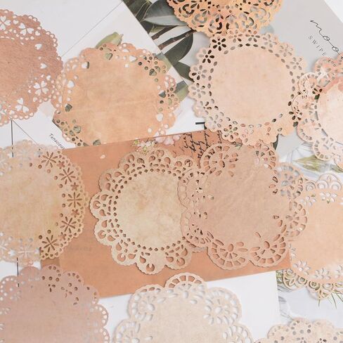 Vintage Scrapbook Paper Lace, 40pcs 4 Different Styles Scrapbook Supplies for DIY Cards, Scrapbooks, Photo Frames, Albums, Crafts, Card Making in Saudi Arabia
