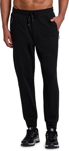 بنطال رياضي للرجال من Avalanche مع جيوب بسحاب، بنطال رياضي ناعم من القطيفة بطول كامل مع جيوب للركض في صالة الألعاب الرياضية والمشي لمسافات طويلة in Kuwait