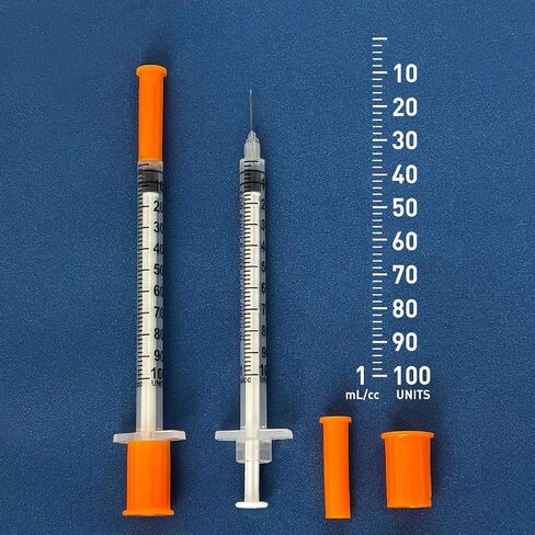 U-100 0.5cc Syringe 31G 5/16 inch (8mm) Individual Pack of 36 in Saudi Arabia