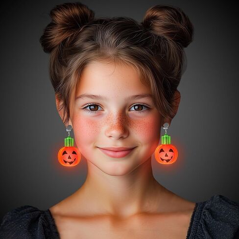 أقراط Light Up Jumbo Halloween Spooky Ghost، اليقطين ومقلة العين - زوج واحد in Saudi Arabia