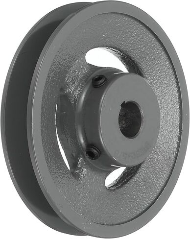 uxcell BK50-5/8 V-Belt Sheave 5/8"Bore 4.75"OD Single Groove Web Sheave Bored-to-Size Sheave, Cast Iron, Belt Section for 3L or B Belt in Saudi Arabia