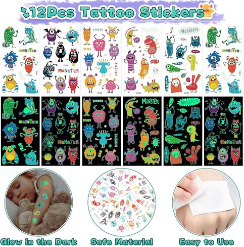 98Pcs Monster Truck Party Favors Birthday Supplies for Boys Kids, Bubble Wands Drinking Straws Slap Bracelets Keychains Stickers Goodie Bag Stuffer Monster Truck Themed Birthday Party Supplies in Saudi Arabia