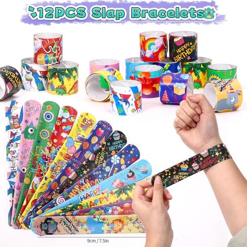 98Pcs Monster Truck Party Favors Birthday Supplies for Boys Kids, Bubble Wands Drinking Straws Slap Bracelets Keychains Stickers Goodie Bag Stuffer Monster Truck Themed Birthday Party Supplies in Saudi Arabia