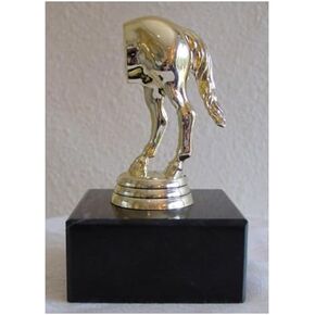 Horse's Rear Jack Ass Award Trophy with 3 Lines of Custom Text