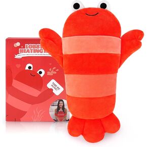Pink Axolotl Microwavable Heating Pads for Cramps & Period Pain Relief, Axolotl Plush Stuffed Animals Heating Pad Menstruation, Period Cramps for Women & Girls, Stuffed Heating Pad