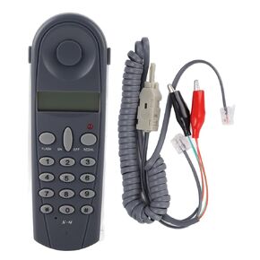 Landline Test Phone Line Set, Telephone Line Network Cable Tester Telecom Check Telephone Line Dedicated Check Line Survey Line Machine Tester to Clip Set