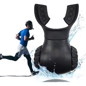 Oxyflow Exercise Trainer, Portable Respiratory Muscle Trainer with Adjustable Resistance, Exercise Device, Run Breathing Trainer, Muscle Trainer Exercise Device with Variable Settings (Night Black)