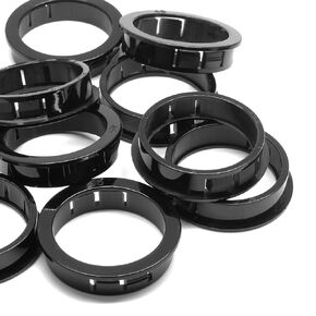 Litoexpe 50 Pack 1/2 Inch Cable Snap Bushing Grommet Protector Black, Round Nylon Snap in Cable Hose Bushing Grommet SB-13