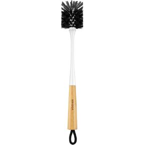 MR.SIGA Long Reach Bottle Brush, Water Bottle Cleaner Brush, Brush for Cleaning Bottles, Bamboo Handle, 1 Pack