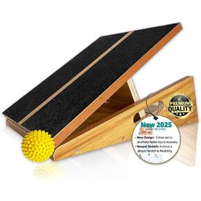 BAM Athletica's Professional Slant Board for Calf Stretching, Adjustable Incline Board and Calf Stretcher for Physical Therapy & Fitness. Heavy-Duty Slant Board for Squats, Calf Stretch Board