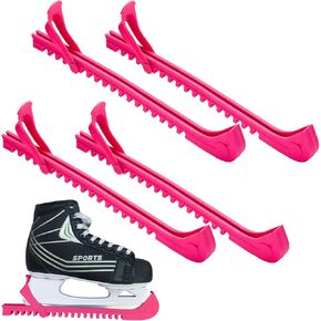 2 Pairs Ice Skate Guards with Adjustable Buckle Hockey Skate Guards Ice Skate Covers for Adult, Youth, Couple, Figure Skate Guards for Ice Skating, Hockey, Figure Skates