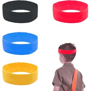 Kids Sports Headbands, Boys Girls Athletic Sweat Bands for Soccer, Running, Basketball, Cycling etc (4 Pack)