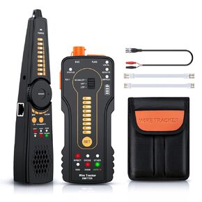 Network Cable Tester RJ45 RJ11 Cable Analyzer Telephone Line Finder Wire Tracker Receiver Networking Tool with LED Light