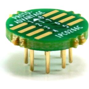 Chip Quik Proto Advantage IPC0266C SOIC-8 to to-8 SMT Adapter (1.27 mm Pitch, 150/200 mil Body) Compact Series