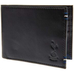 Tottenham Hotspur FC Leather Stitched Wallet (One Size) (Black)