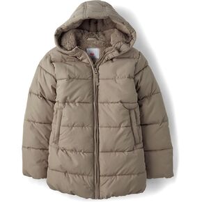 The Children's Place Girls' Medium Weight Puffer Jacket, Wind, Water-Resistant