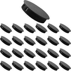 25 قطعة من سدادات الفتحات مقاس 0.51 بوصة / 13 مم، سدادات ثقب بلاستيكية من النوع المتدفق المفاجئة في أنبوب فتحة القفل، أغطية طرفية لعمود سياج الأثاث (أبيض) in Kuwait