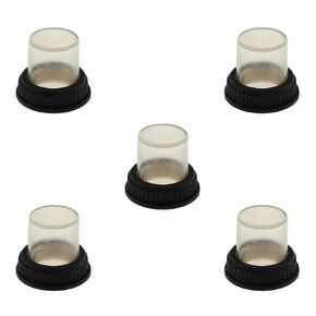 DGZZI 5PCS Air Compressor Accessory Overload Protector Circuit Breaker Dust Cover Flat Cap Rubber Cover Flat Head with Copper Waterproof Cap
