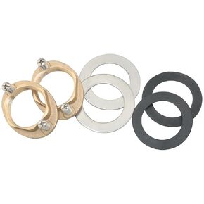2PCS M32 Hot and Cold Tap Anti Loosening Nut Brass Oval Nut Female Locknut Washer Kitchen Wash Basin Reinforcement Repair Parts for Single Hole Tap Bathroom Locknut