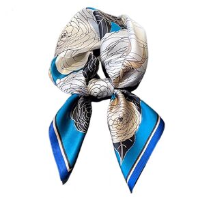 3Pcs Satin Scarfs - Square 27.5" Silk Feeling Hair Head Wrap for Sleeping Neck Wrapping for Women Ladies Scarves