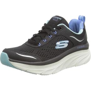 Skechers Women's D'lux Walker - Infinite Motion Shoes, Black/Hot Pink, 7 M in Saudi Arabia