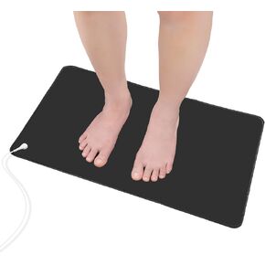 Grounding Mat, Earth Mat, Grounding Pad, Enjoy Grounded Effect at Home Especially During Sleep, Grounding Kit (23.6x13in),Black,1Pcs