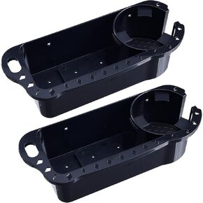 2 Pack Boat Caddy Organizer, Marine Cup Holder Drink Holder Storage Accessories Universal for Pontoon Jon Boat Bass Boat Fishing Boat