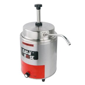 Nacho Cheese Dispenser Warmer 3.5Qt Electric Nacho Cheese Machine Stainless Single Head Hot Fudge Warmer with Pump for Cheese/Butter/Caramel/Sauce 120V 550W