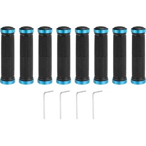 HARFINGTON Bike Handlebar Grips Double Lock on Non-Slip Bicycle Grips Fit Handlebars for Mountain Road Foldable MTB BMX Scooter Cruiser