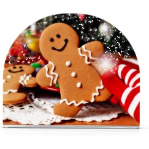 Acrylic Fall Napkin Holder for Table Kitchen Christmas Gingerbread Cocktail Dinner Napkin Holders Paper Towel Dispenser Countertop Modern Home Decor