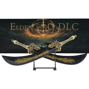 Superbuybox Elden Ring DLC Shadow of The Erdtree Greatsword of Radahn Lord Pair Starscourge Greatsword Martial Arts Sword Game Collection Room Desk Decoration
