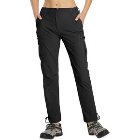 MOURCE Womens Hiking Pants Lightweight Quick Dry - Water Resistant Outdoor UPF 50 Cargo Pants for Women with Pockets