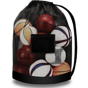 Extra Large Ball Bag - Ball Bags Mesh 30 x 38 inch Mesh Ball Bag Soccer Ball Net Bag Sports Ball Bags Ball Storage Net for Volleyball, Soccer, Basketball,Swimming, Beach, Travel, Gym, soccer ball bags