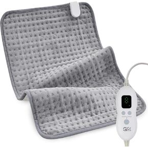 Gogreen Heating Pad Electric Heating Pads for Knee, Shoulder, Abdomen, Hot Pad for Arms and Legs, Moist Heated Pad for Back, Neck, Dry & Moist Heat & Auto Shut Off (Blue, Extra Large 16''×24')