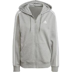 adidas Women's Essentials 3-Stripes French Terry Regular Full-Zip Hoodie