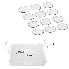 Drum Gel, 8 Pcs Triangle Clear Drum Dampeners for Snare Drum, Silicone Silencers, Mute, Muffler Dampening Gel Pads, Drum Damper for Snare, Tom Drum Cymbals
