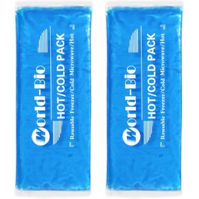 Gel Soft Flexible Ice Packs for Injuries Reusable, 2Pack-12" X 4.7", Freezer Cold Pack, Hot Cold Compress Cooling Gel Pad for Neck, Ankle, Knee, Leg, Shoulder, Elbow, Wrist, Feet Injury Pain Relief