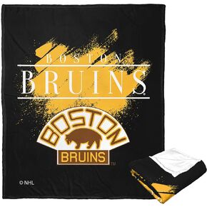 Northwest NHL Boston Bruins Silk Touch Throw Blanket, 50" x 60", Vintage Burst